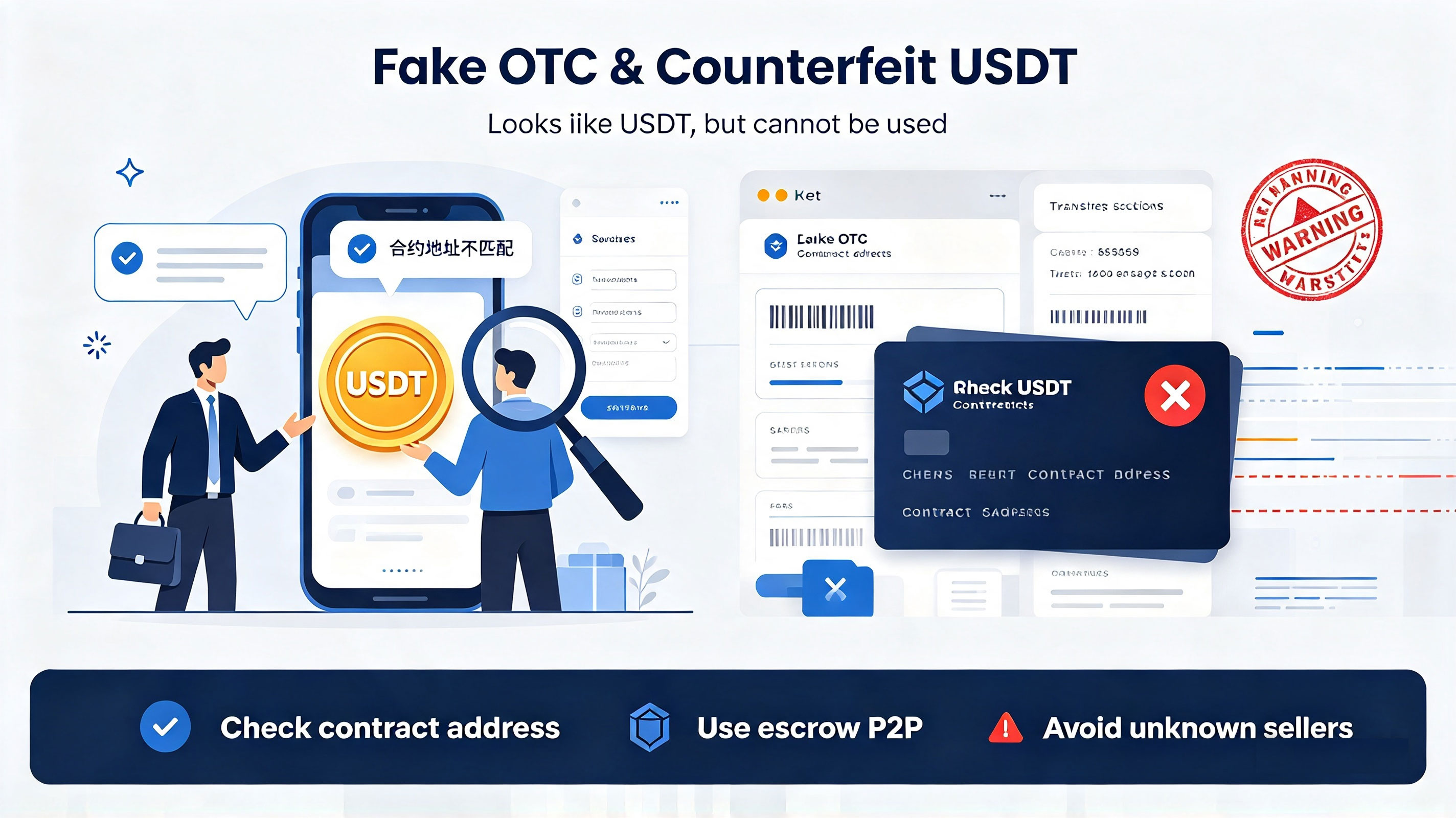 Fake OTC Trading, Unverified Sellers, and Counterfeit USDT